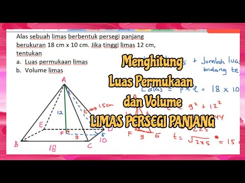 Rumus Volume Limas Persegi Panjang