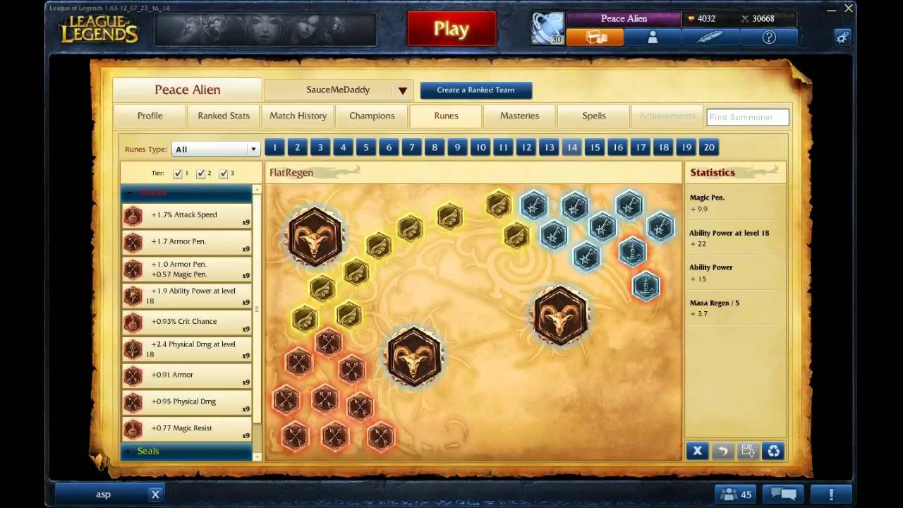 AP Mid Diana Runes/Masteries - YouTube