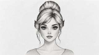 How to Draw a Beautiful Girl | Easy Pencil Drawing Tutorial for Beginners
