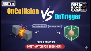 OnCollision vs OnTrigger in Unity6 🔥 Full Explanation with Examples (Must Watch for Beginners)
