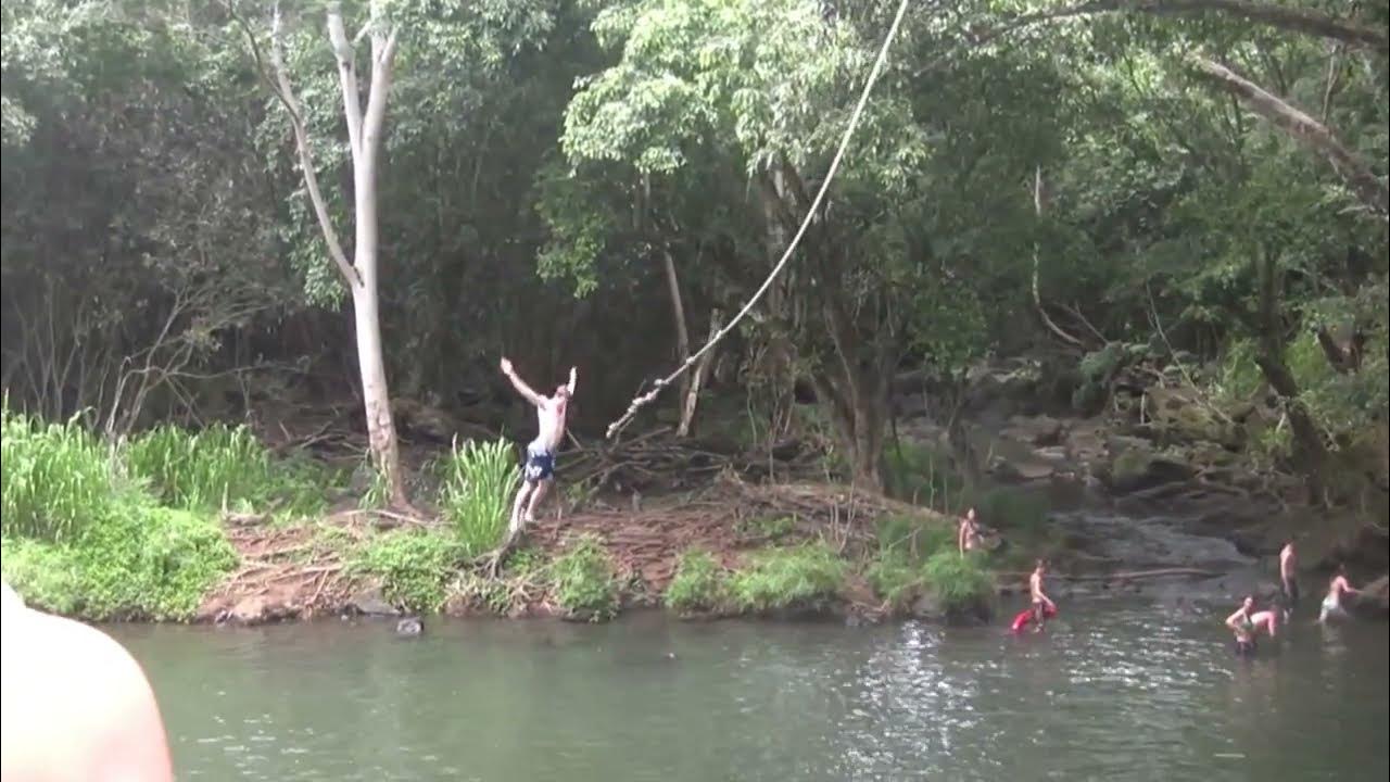 Kipu Falls Kauai Rope Swing YouTube