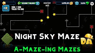Night Sky Maze | A-Maze-Ing Mazes #7 | Diggy's Adventure screenshot 4