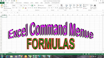 EXCEL 2013/16 Tutorial 7 Command Menu "FORMULAS" (PASHTO)