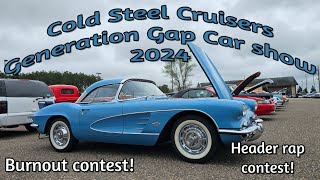 AWESOME CLASSIC CAR SHOW Cold Steel Cruisers Generation Gap Car Show 2024  muscle car  street rod