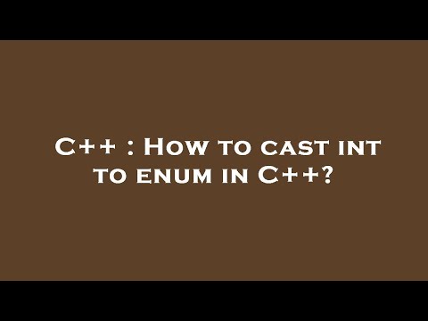 C++ : How to cast int to enum in C++?