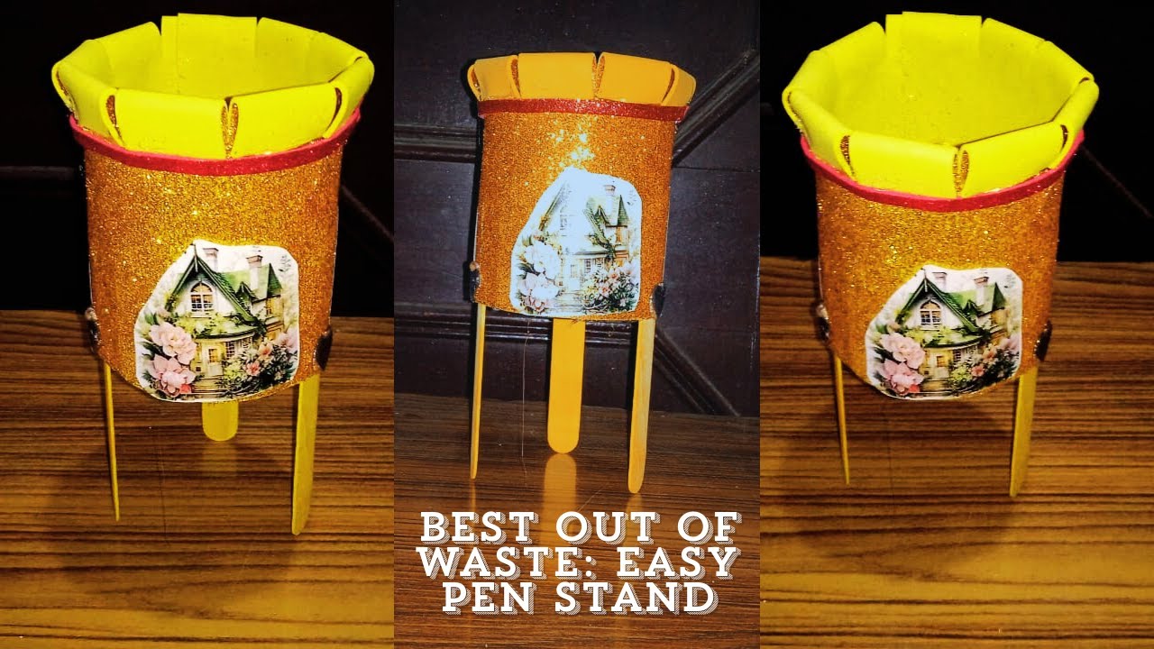 Table Messy Hai? Banaye Ye Easy DIY Pen Stand ✨l DIY Unique Pen Holder 🖊️ | 