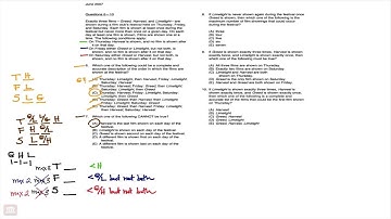 June 2007 LSAT Logic Game 2 Question 7