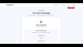 StudyPilot-AI – AI Powered Study Assistant Demo