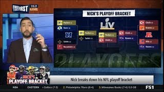 Nick Wright "breaks down" his NFL playoff bracket - Which team will win Super Bowl?
