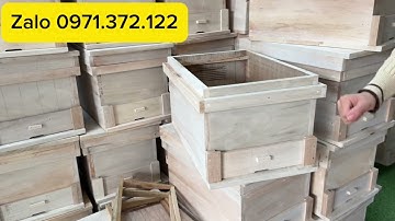 Thùng nuôi phục vụ mùa chia đàn ong 2025 ! Ván đóng dày đẹp chắc chắn thùng ong nội tiêu chuẩn !