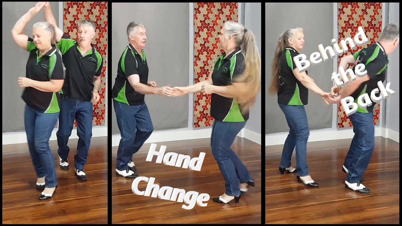 Смена рук за спиной. Урок рок-н-ролла для начинающих. Освойте этот весёлый и простой шаг.