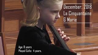 5 Years of cello progress starting at Age 4