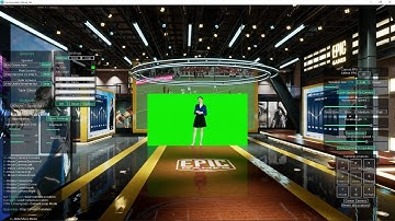Unreal Engine Virtual Production Green Screen Set NDI