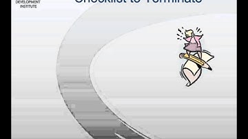 CDI Course - Termination Phase of Consulting