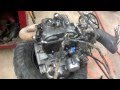 Test firing a Yamaha YFZ450 engine Miller ATV 450racers.com