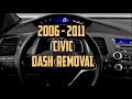 8th Gen Honda Civic Driver Dashboard Removal 2006 - 2011 | Fuel gauge issue