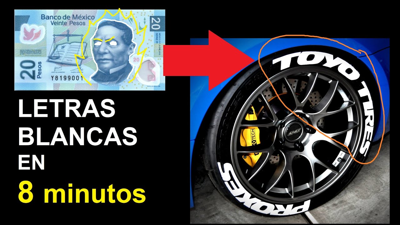 Llantas Con Letras Blancas