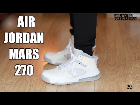JORDAN MARZ 270 SAIL WHITE/PURE PLATINUM(UNBOXING, REVIEW AND ON FEET) -  YouTube