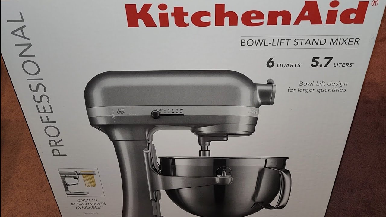 Unboxing KitchenAid Professional 600 Series 6-Quart (5.7L) Bowl Lift Stand  Mixer 