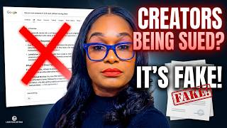 Content Creators Being SUED it's FAKE Listen to this it will HELP YOU!