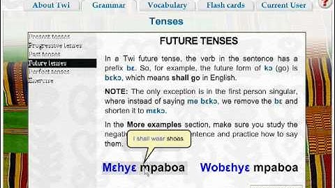 Twi Language Videos: Learn Twi Tenses