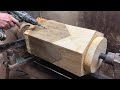 Skill woodturning   amazing woodworking ideas with basic tools that will surprise you