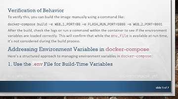 Understanding docker-compose Environment Variable Handling: The .env Mystique