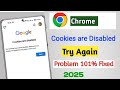 How to Enable Cookies on Google | Chrome Cookies Disabled Problem Sloved 2025