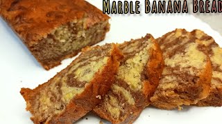 Marble Banana Bread| Easy and Simple Recipe for Banana Bread| Homemade Banana Bread| #trending #fypシ