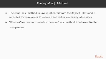 Java: Object-Oriented Programming Concepts: Identity Versus Equality| packtpub.com