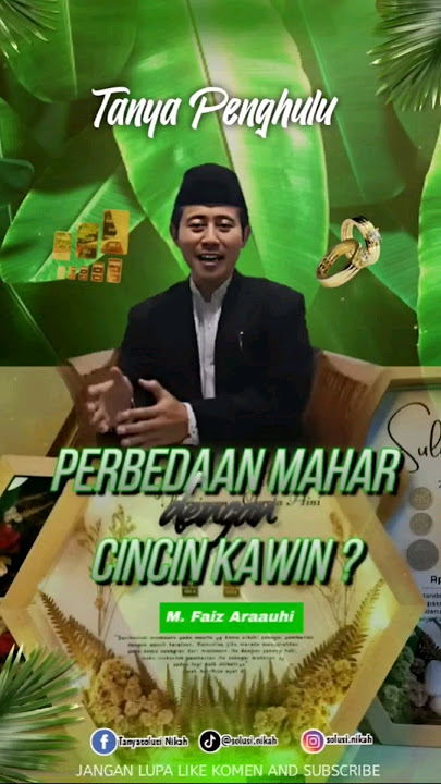 BEDA MAHAR DENGAN CINCIN KAWIN?