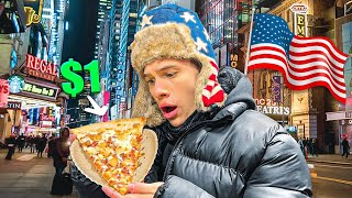 probando comida callejera en Nueva York 🍕