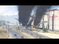 Giant Boeing 747 Emergency Landing On Highway After Engine Exploded | GTA 5