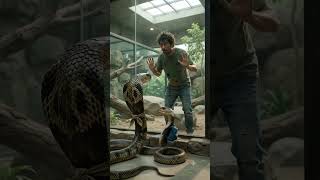 साँपों के Zoo में इंसान 😱🐍 | Reverse World #shorts