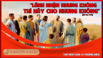 Suy niệm lời Chúa, thứ năm tuần 14 thường niên