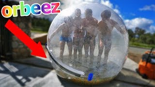 Zorb Filled with 2 Million Orbeez VS Steep Hill!