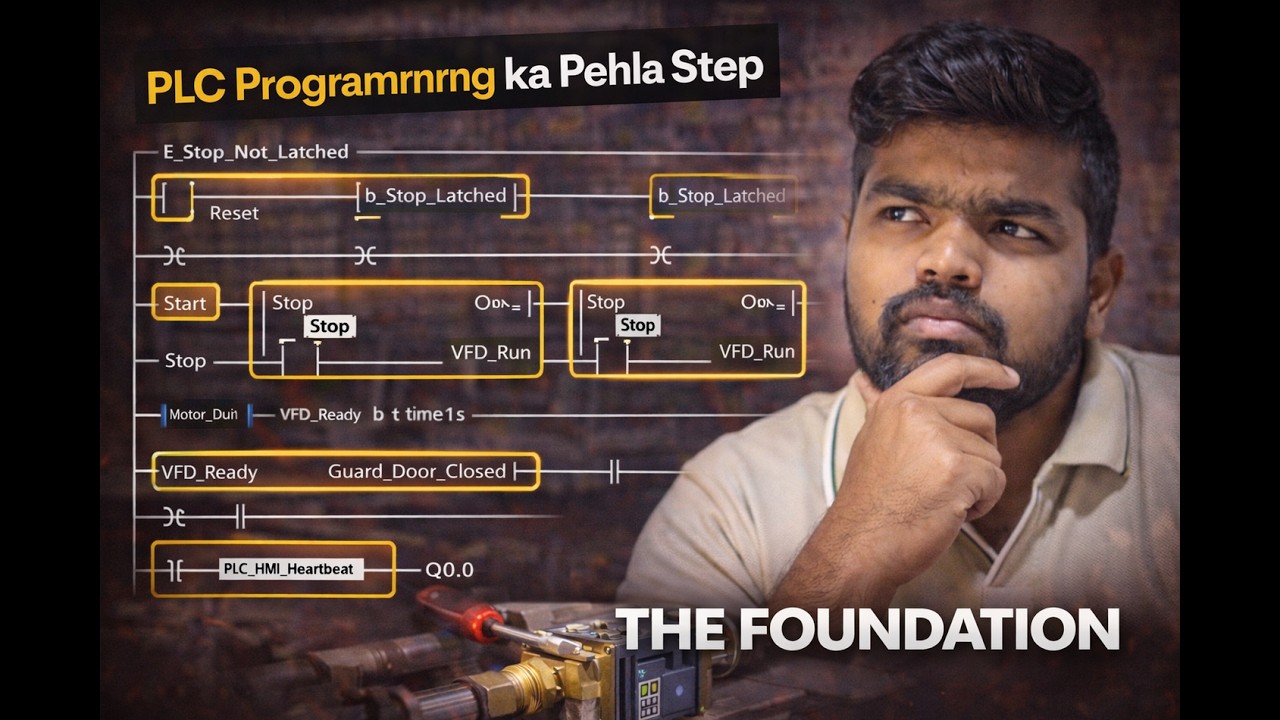 PLC Programming Basics: The First 5 Rungs You MUST Know (In Hindi ...