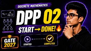 Combinatorics DPP 02 Completed in One Short 🔥 | Discrete Mathematics | GATE 2027