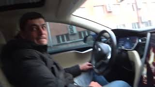 ОБЗОР/ТЕСТ-ДРАЙВ TESLA MODEL S 70D! С АВТОРЫНКА АРМЕНИИ! видео