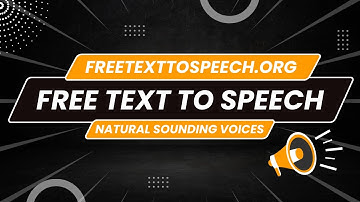 Free Text To Speech - freetexttospeech.org | Free TTS