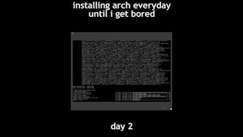 day 2 #archlinux #linux #memes #funny #computer