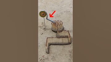 Epic Matchstick Chain Reaction to Ignite Firework Cone Satisfying FireworkExperimen!#chakrifirework