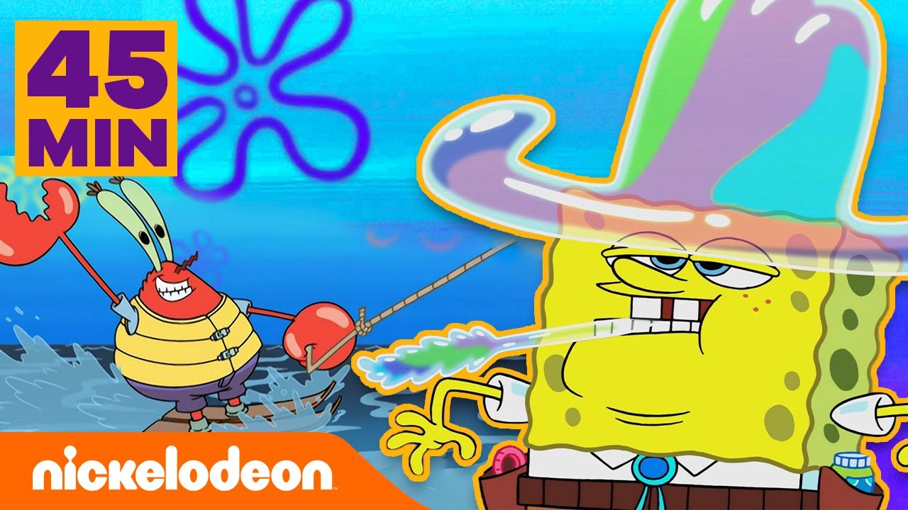 SpongeBob | 45 minut najdziwniejszych wakacji SpongeBoba  | Nickelodeon Polska