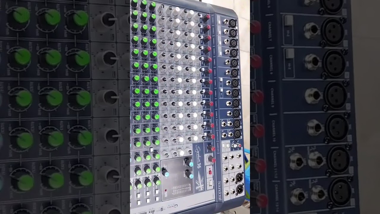 Soundcraft signature 16 channel @48k.  