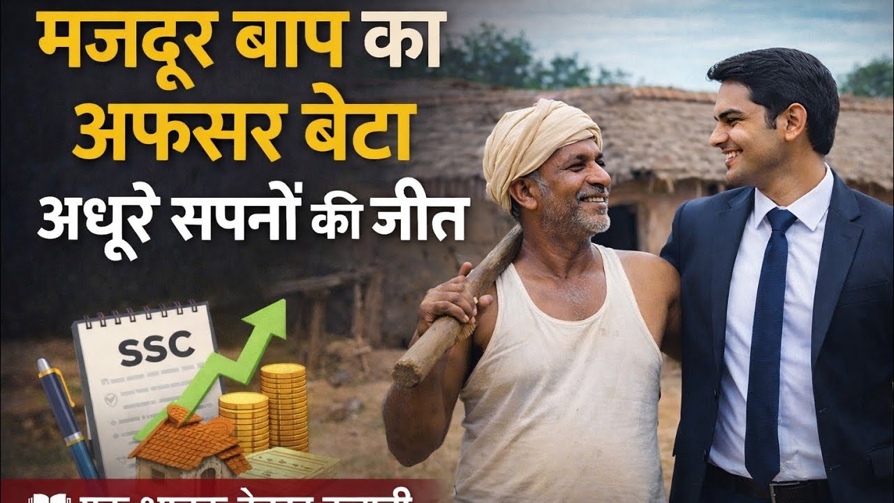 मजदूर बाप का अफसर बेटा | अधूरे सपनों की जीत | Heart Touching Emotional Story #hindistories 