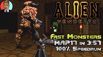 [World Record] UV Fast Speedrun of Alien Vendetta Map 17 in 3:57