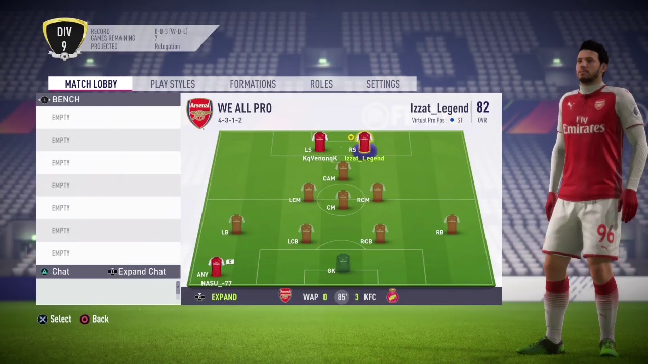 FIFA 18 | PS4 Pro | Pro Club | Become a Legend | PSN: Izzat_Legend