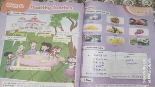 الوحدة السادسه انجليزى الصف الثاني الابتدائي كتاب المدرسة (Healthy Lunches) الترم الاولunit 6