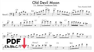 Video thumbnail of "Trombone Solo J.J Johnson Old Devil Moon"