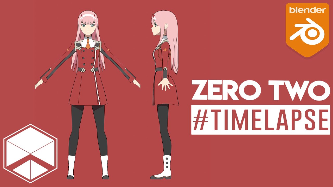 ArtStation - Pack Zero Two - Darling in the Franxx - Model 3D Blender